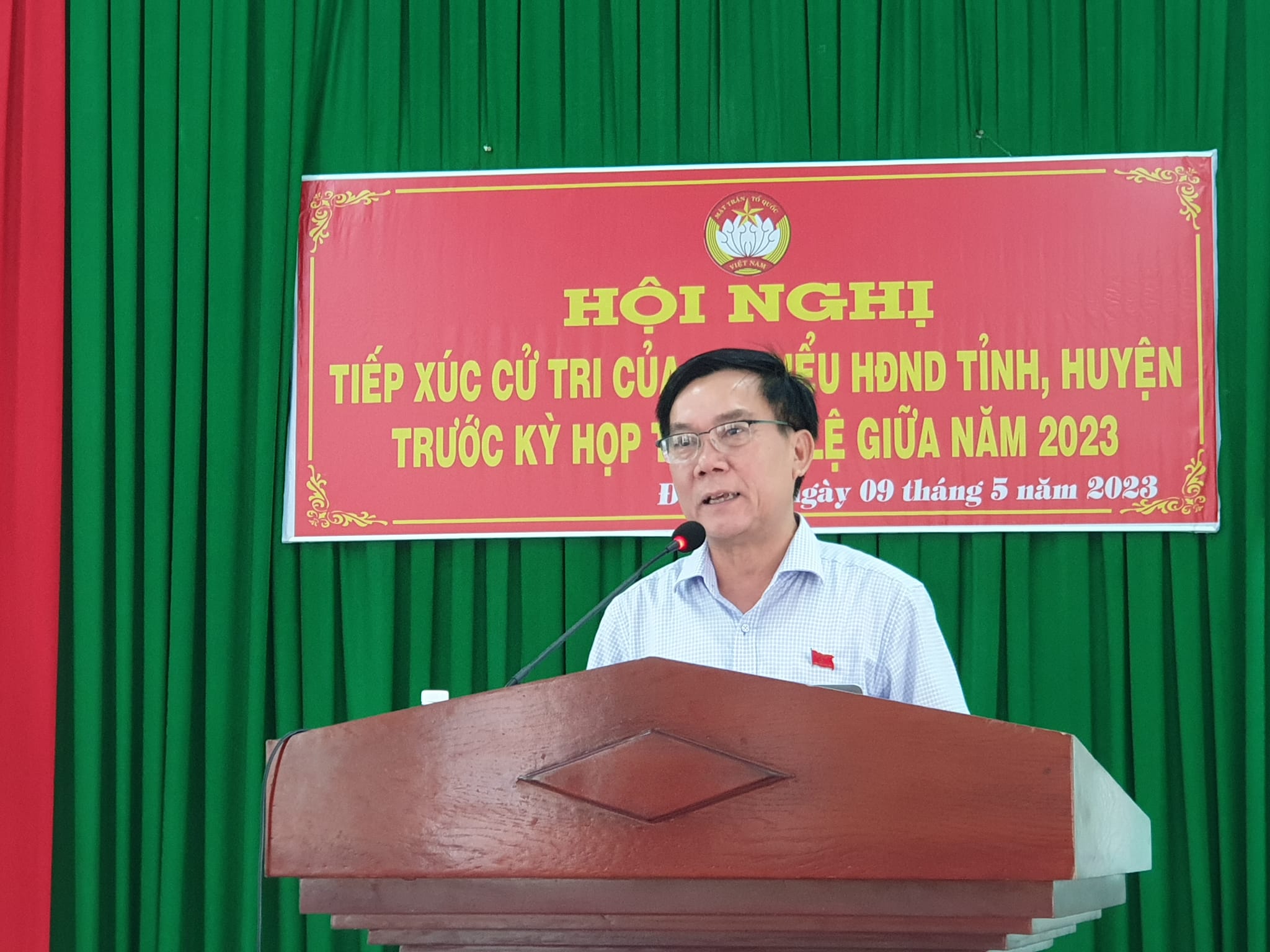 Phó Chủ Tịch HĐND Nguyễn Tấn Đức Tỉnh Tiếp Xúc Cử Tri Xã Đức Lợi