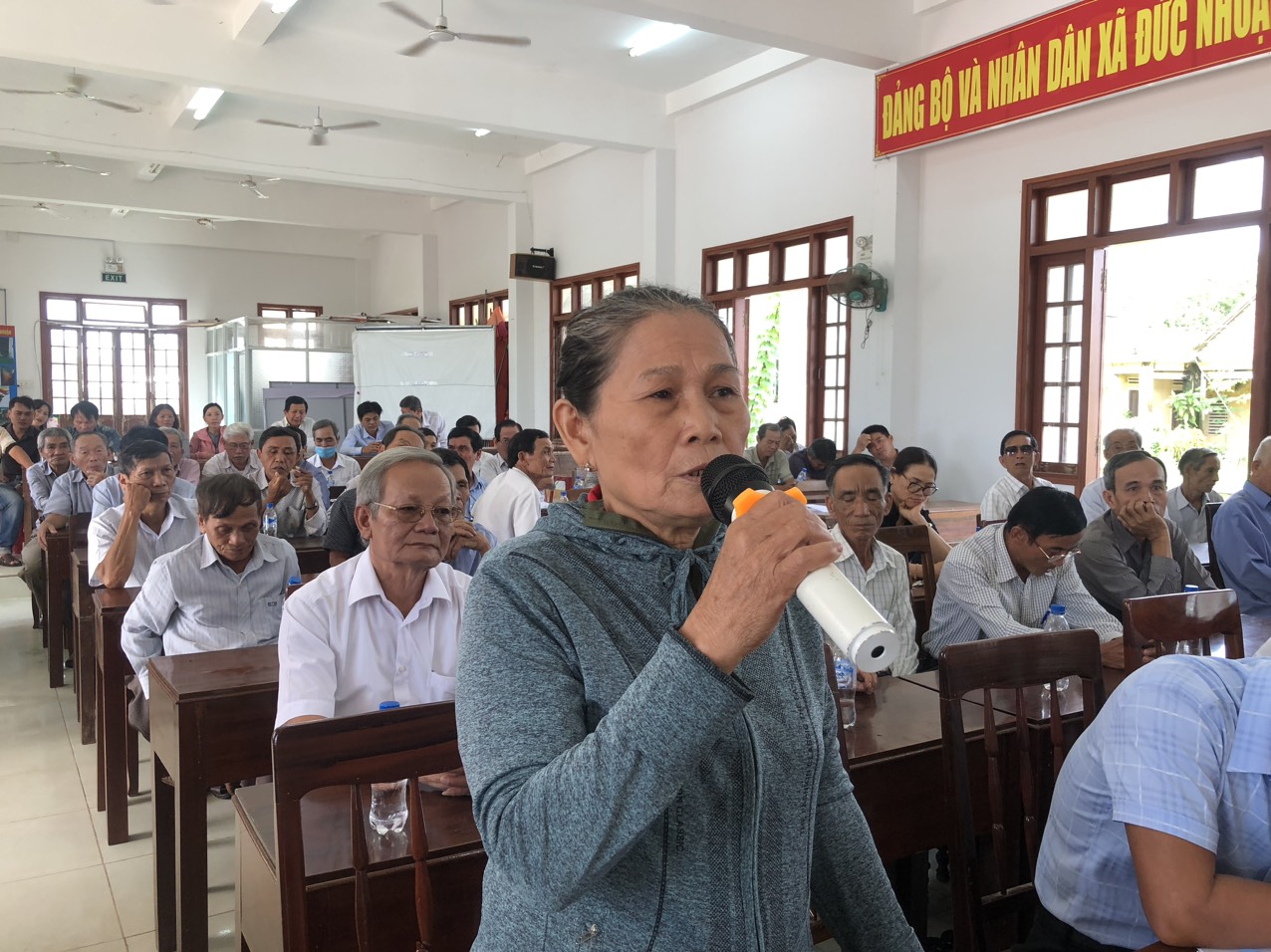 Phó Chủ tịch HĐND tỉnh Nguyễn Tấn Đức tiếp xúc cử tri xã Đức Nhuận