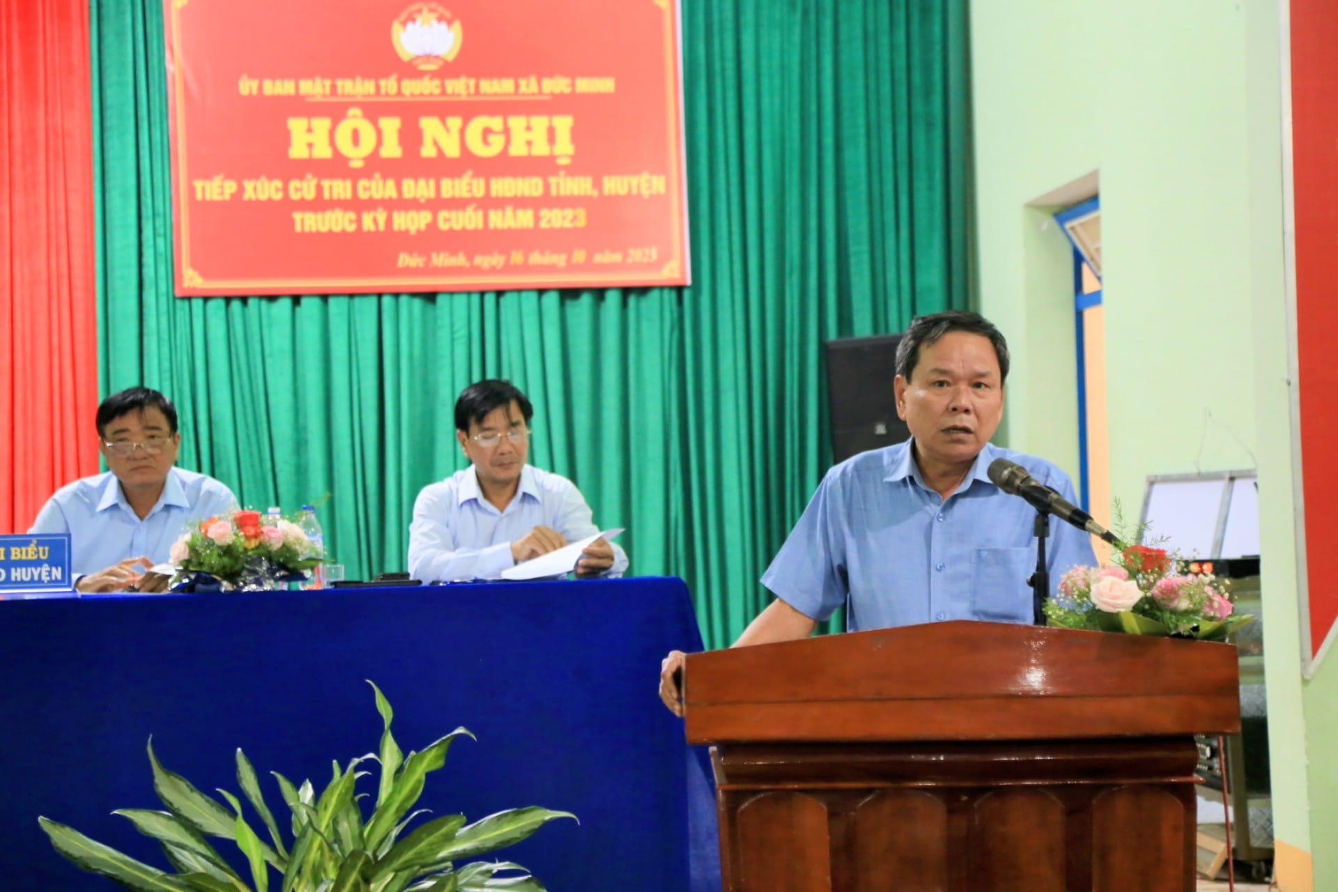 Tổ Đại biểu HĐND Tỉnh, Huyện tiếp xúc cử tri tại xã Đức Minh