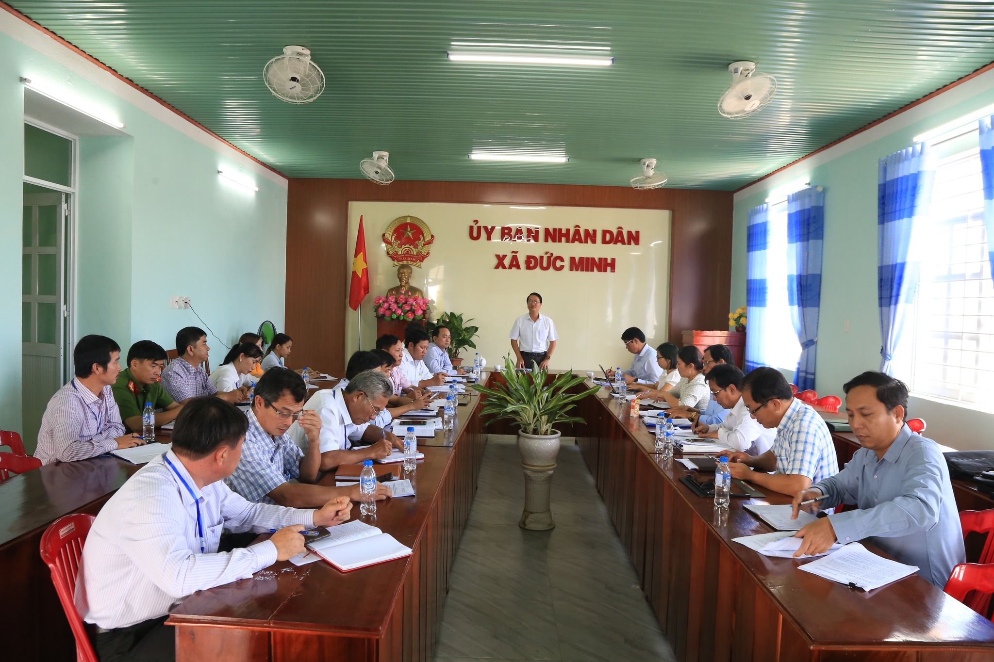 Đoàn kiểm tra Ban Thường vụ Huyện ủy kiểm tra việc thực hiện Nghị quyết 06 với Đảng ủy xã Đức Minh