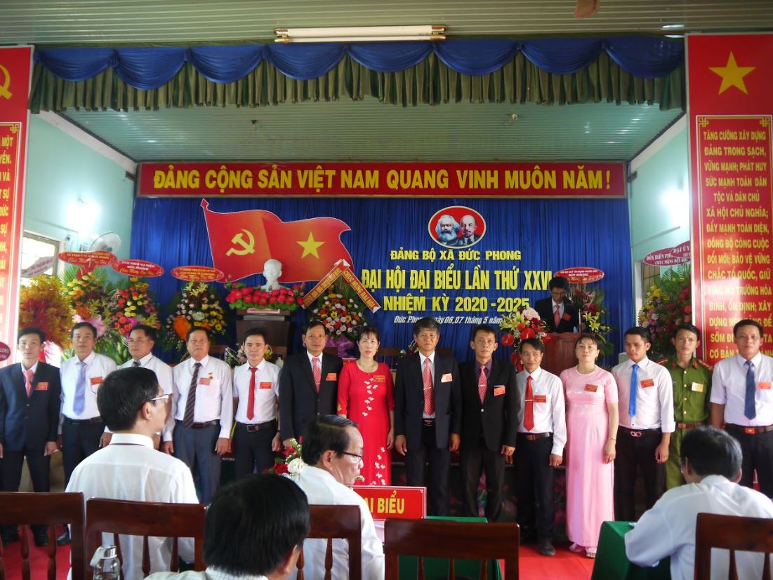 Đảng bộ xã Đức Phong tổ chức thành công đại hội điểm nhiệm kỳ 2020-2025