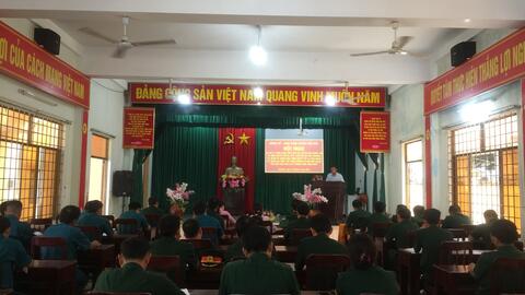 Đảng Uỷ- Ban CHQS huyện Mộ Đức sơ kết 5 năm thực hiện Chỉ thị số 05 của bộ Chính trị và các Nghị quyết của thường vụ Đảng uỷ Quân khu và ĐUQS tỉnh về công tác dân vận trong tình hình mới