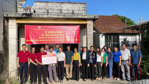 Khởi công xây dựng nhà đại đoàn kết cho hộ nghèo, khó khăn trên địa bàn xã Mộ Đức