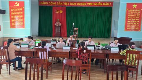 Điểm giao dịch – Bước tiến hiệu quả của hoạt động tín dụng chính sách sau sáp nhập đơn vị hành chính