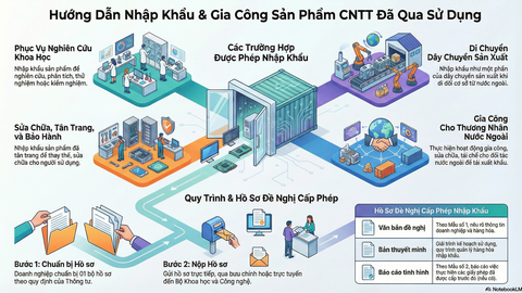 Thông tư quy định việc nhập khẩu hàng hóa thuộc Danh mục sản phẩm công nghệ thông tin đã qua sử dụng cấm nhập khẩu và thực hiện hoạt động gia công hàng hóa thuộc Danh mục sản phẩm công nghệ thông tin đã qua sử dụng cấm nhập khẩu cho thương nhân ở nước ngoài để tiêu thụ ở nước ngoài