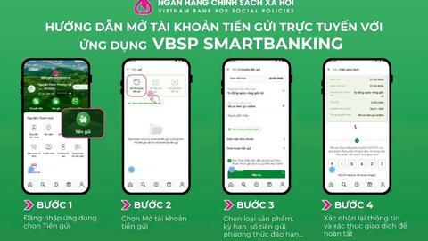 Gửi tiền trực tuyến tại Ngân hàng Chính sách Xã hội – tiện lợi ngay trên điện thoại