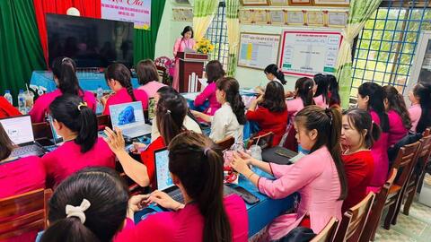 Trường Mầm non Đức Hòa tổ chức thành công Hội thi Ứng dụng Công nghệ thông tin và Chuyển đổi số năm 2026