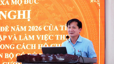 Quán triệt chuyên đề học tập và làm theo Bác năm 2026